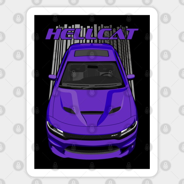 Charger Hellcat - Purple Sticker by V8social